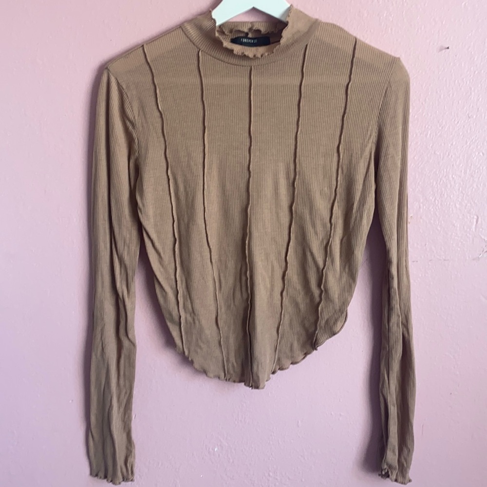 Ribbed Long Sleeve Top